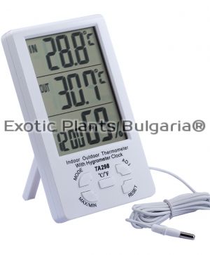 Electronic thermometer humidity meter